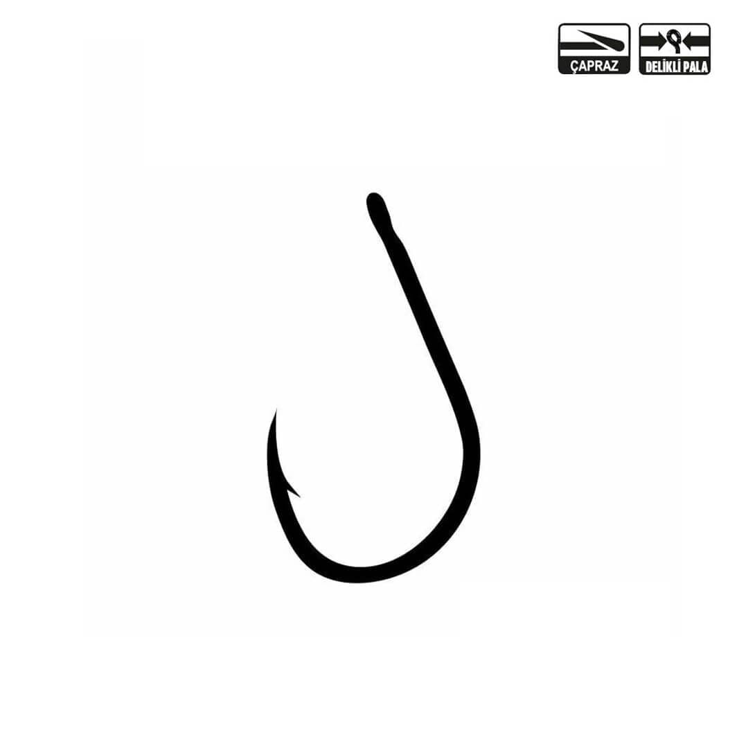 Fudo 7201 Iseama W/Ring TW Black Nikel Olta İğnesi