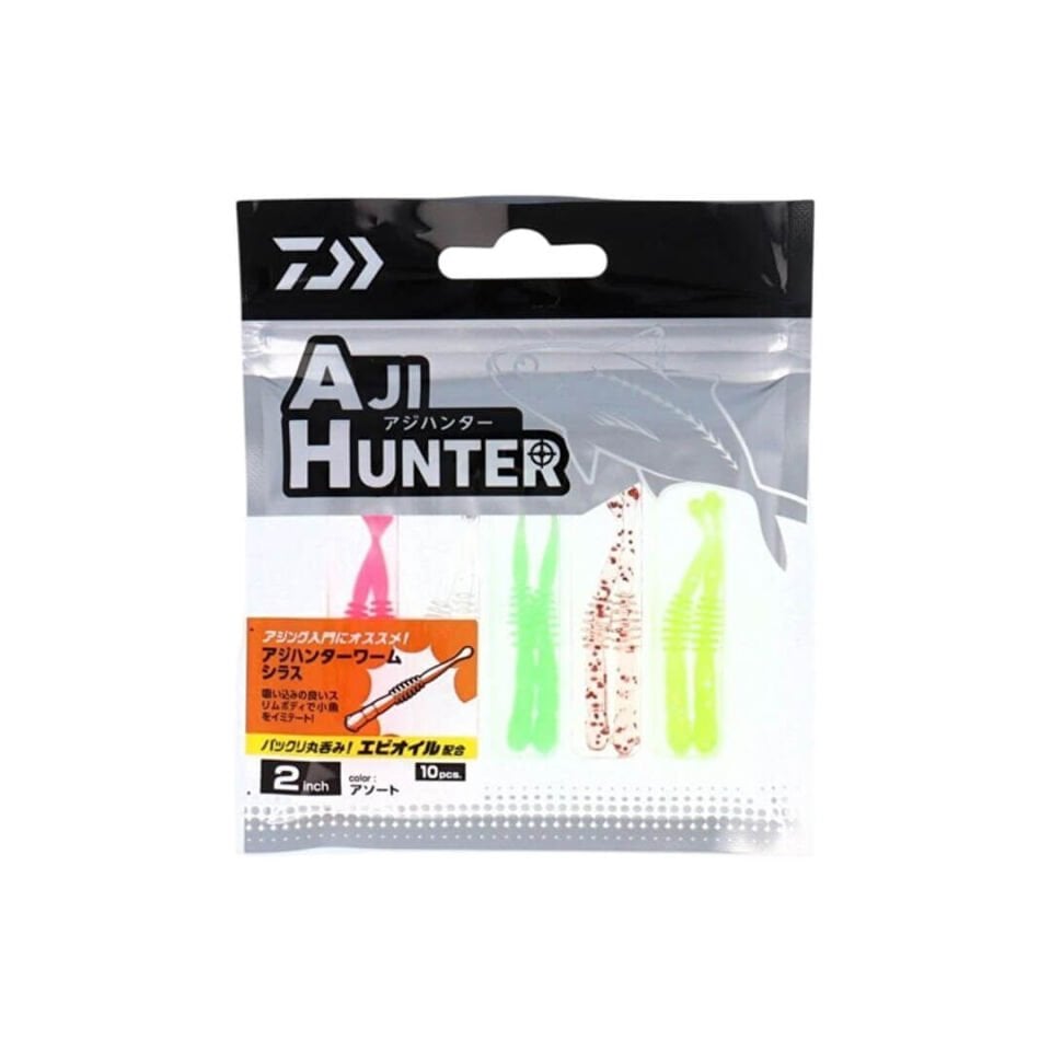 Daiwa Aji Hunter Worm Shirasu 5 Cm Silikon Yem