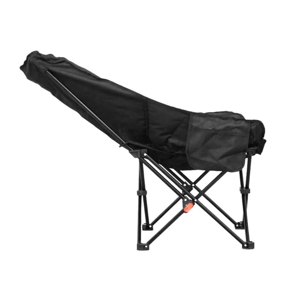 Savana Katlanabilir Bel Korumalı Siyah Kamp Sandalyesi