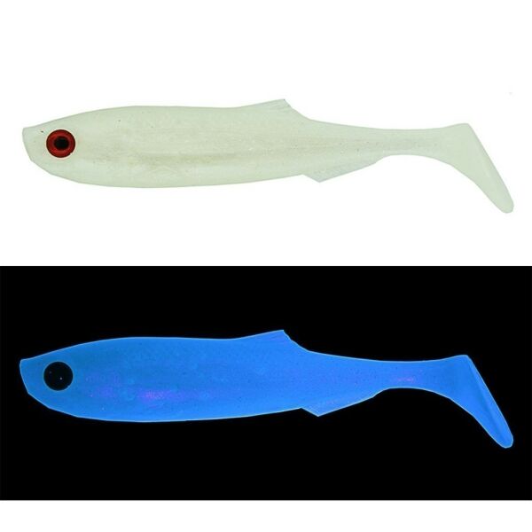 MEF Gamit 6.5 cm 5 adet Silikon Yem UV Beyaz Glow