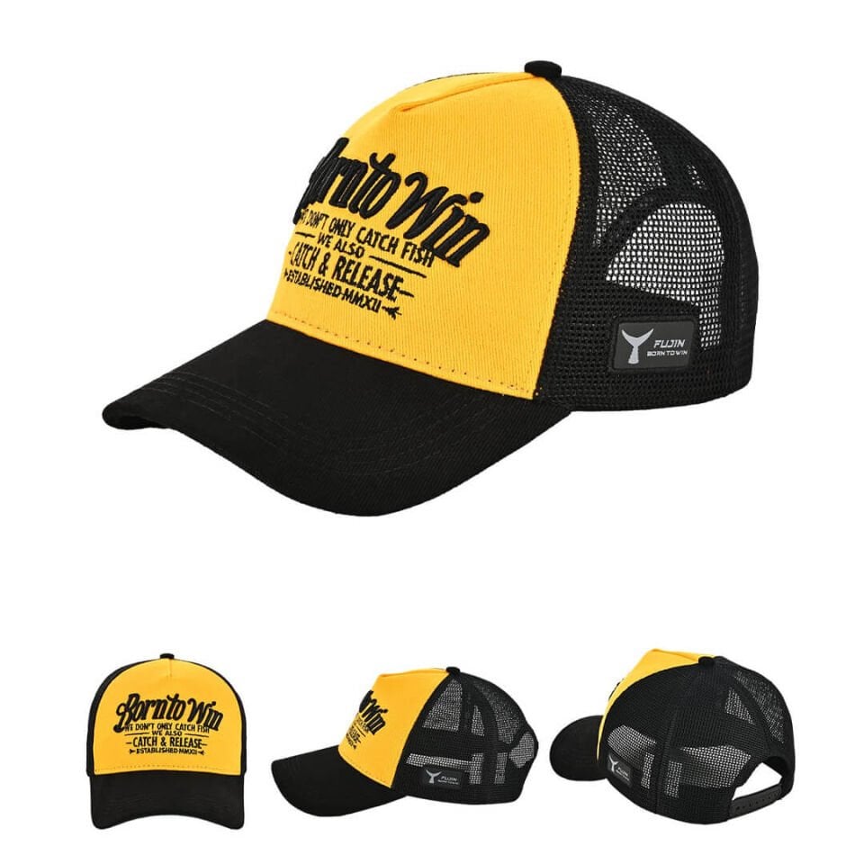 Fujin BTW Trucker Şapka Black Yellow