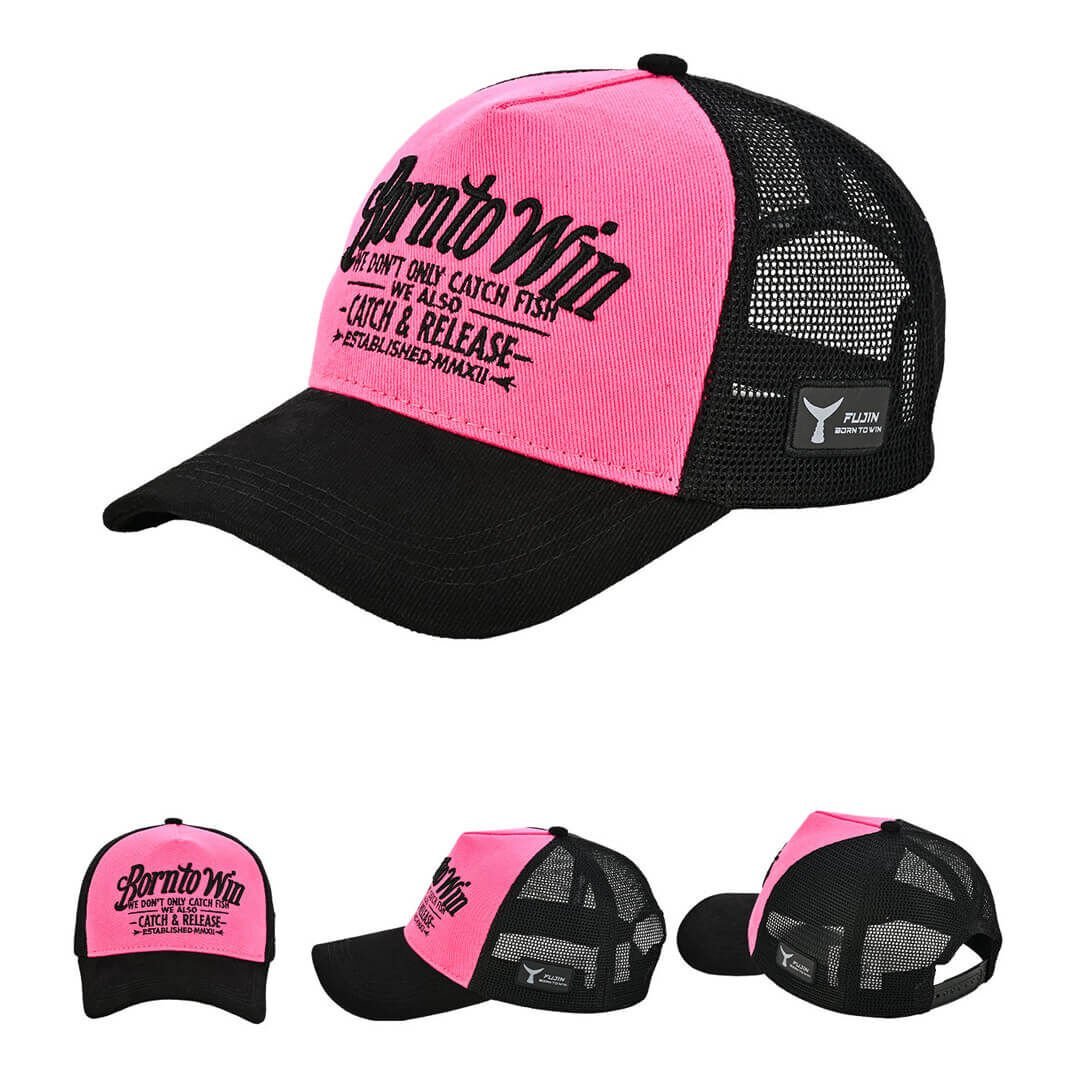 Fujin BTW Trucker Şapka Black Fuchsia