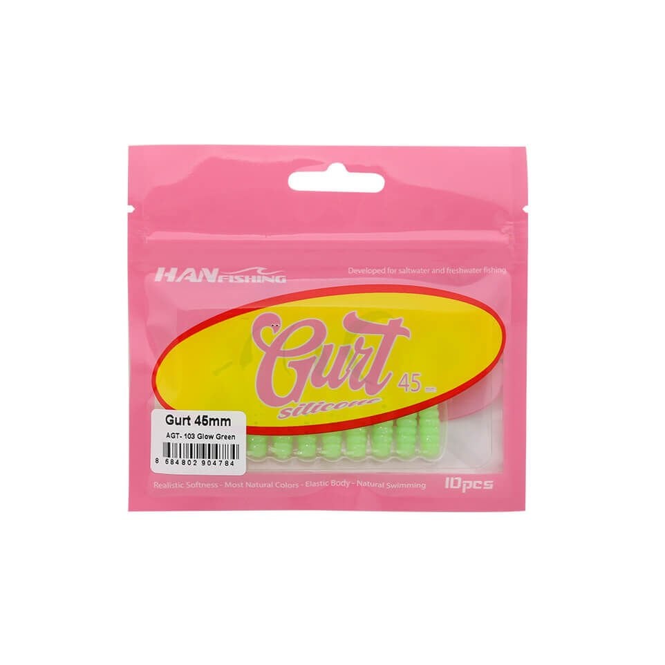 Hanfish Gurt 4.5 Cm Silikon Yem AGT-103 Glow Green