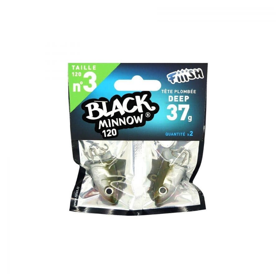 Fiiish Black Minnow BM120/3 BM346 Deep 37gr Jig Head - Kaki