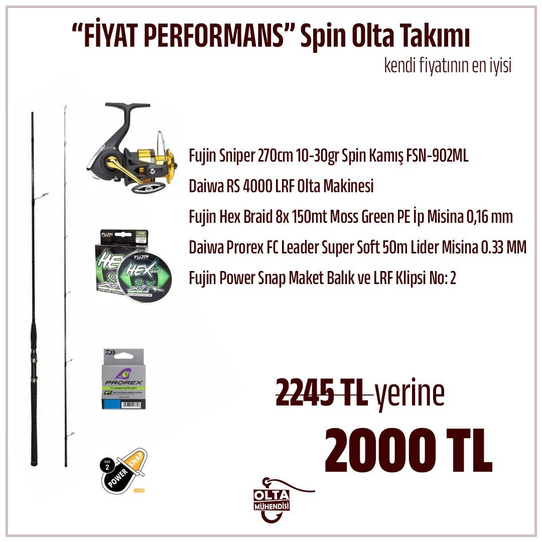 Fiyat Performans Spin Olta Takımı