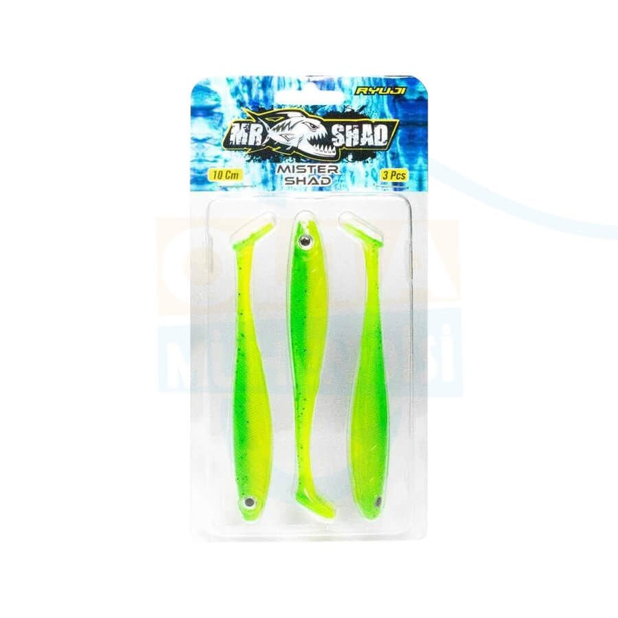Ryuji Mister Shad 10 Cm 7 Gr Silikon Yem BLACK GOLD