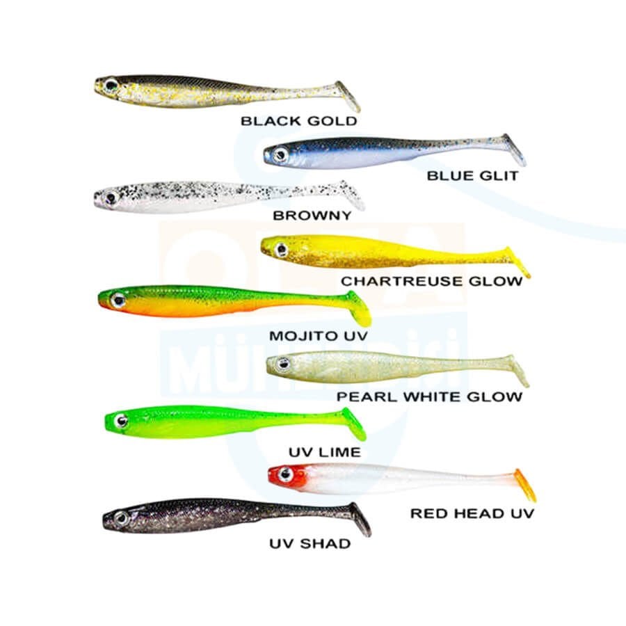 Ryuji Mister Shad 10 Cm 7 Gr Silikon Yem BLACK GOLD