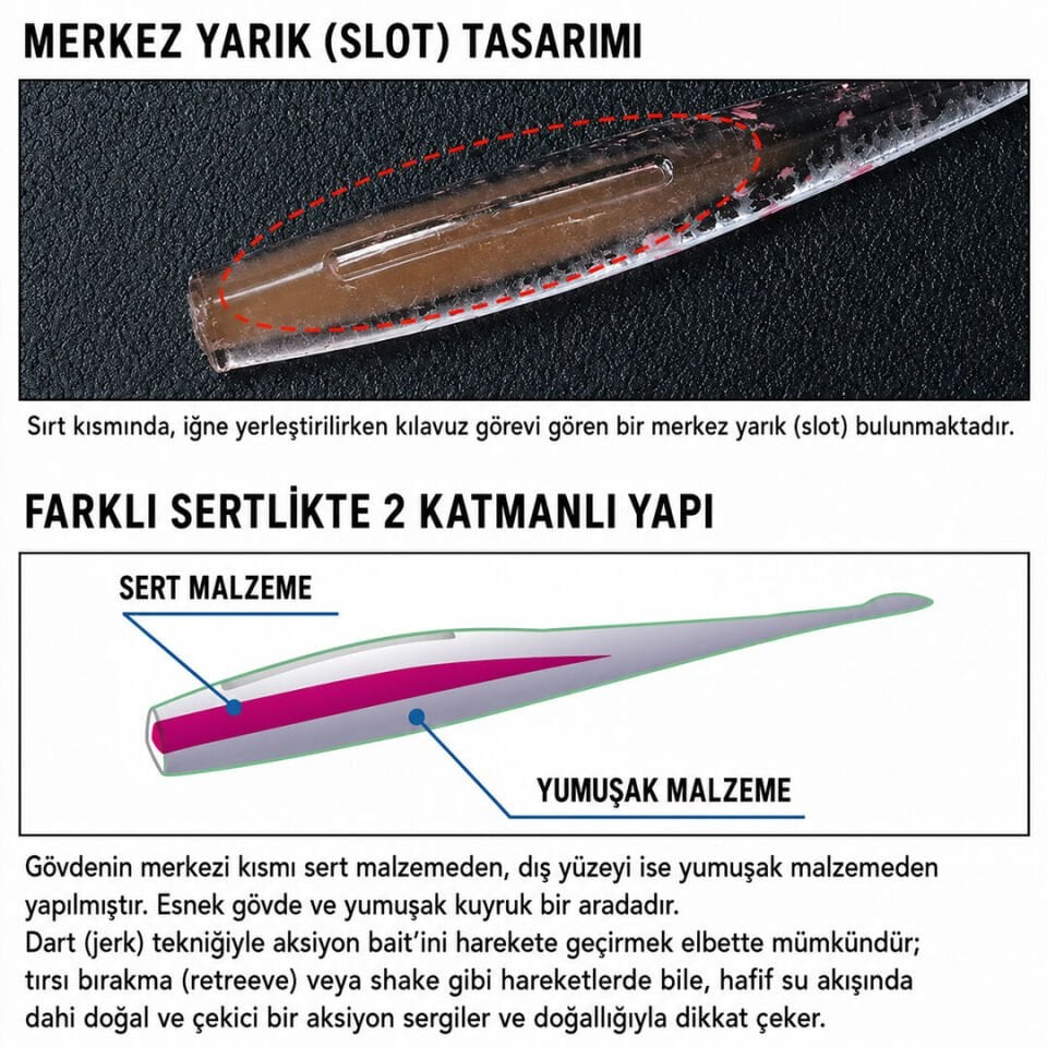 Daiwa Gekkabijin Dual Beam 5 Cm Lrf Silikon Yem