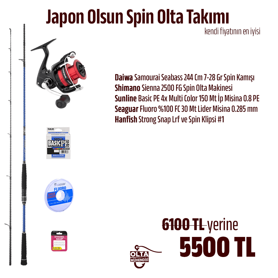 Japon Olsun Spin Olta Takımı