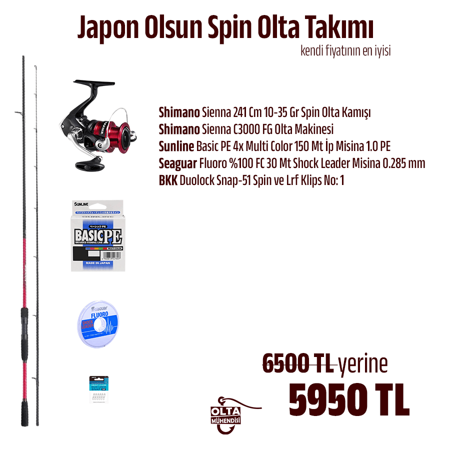 Japon Olsun Spin Olta Takımı