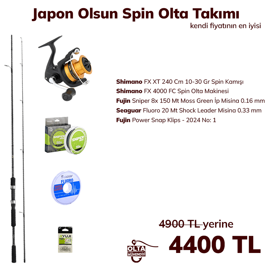 Japon Olsun Spin Olta Takımı