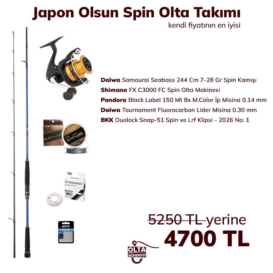 Japon Olsun Spin Olta Takımı
