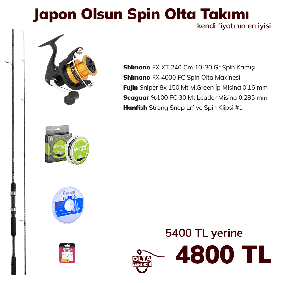 Japon Olsun Spin Olta Takımı