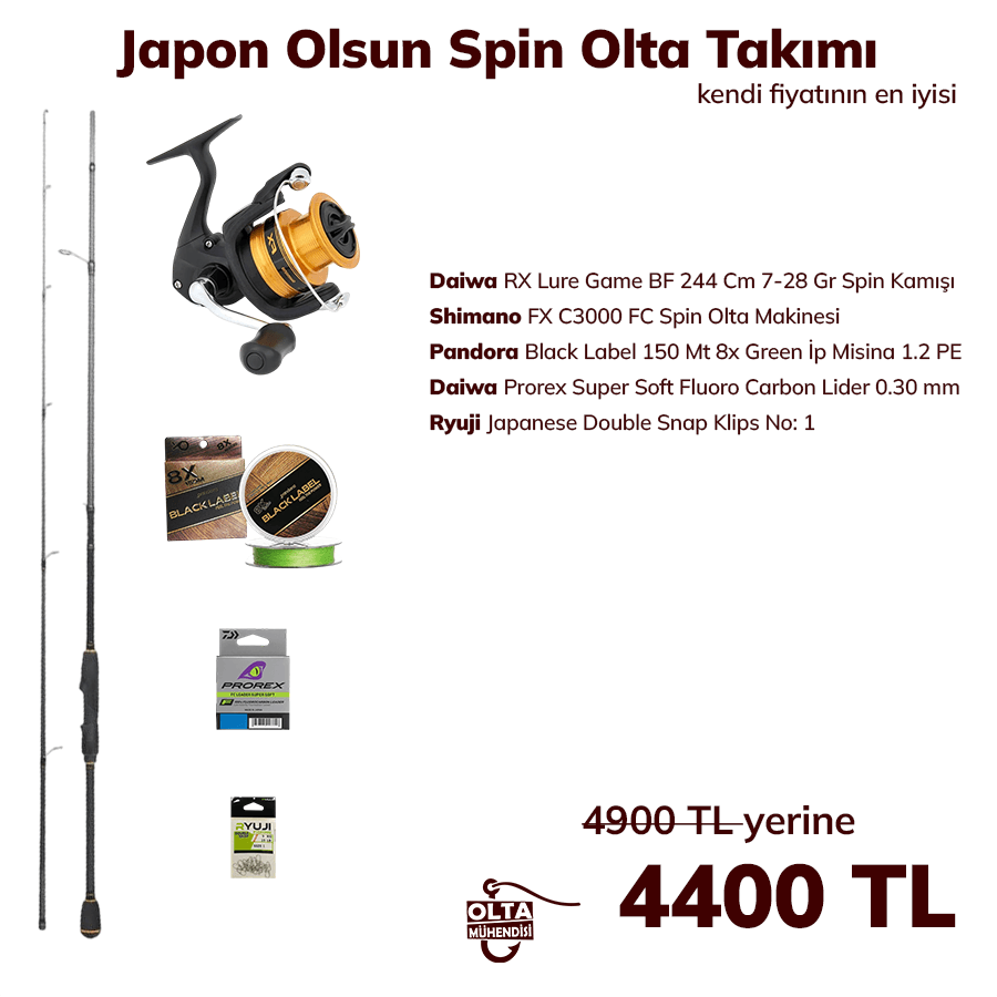 Japon Olsun Spin Olta Takımı