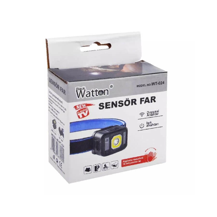 Watton Pratik Sensörlü Sinyalli Kafa Lambası WT-024