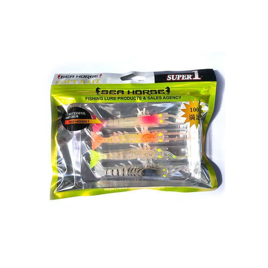 Sea Horse Manic Shrimp 7 cm Karides Yem (4 adet) Mix - Karışık