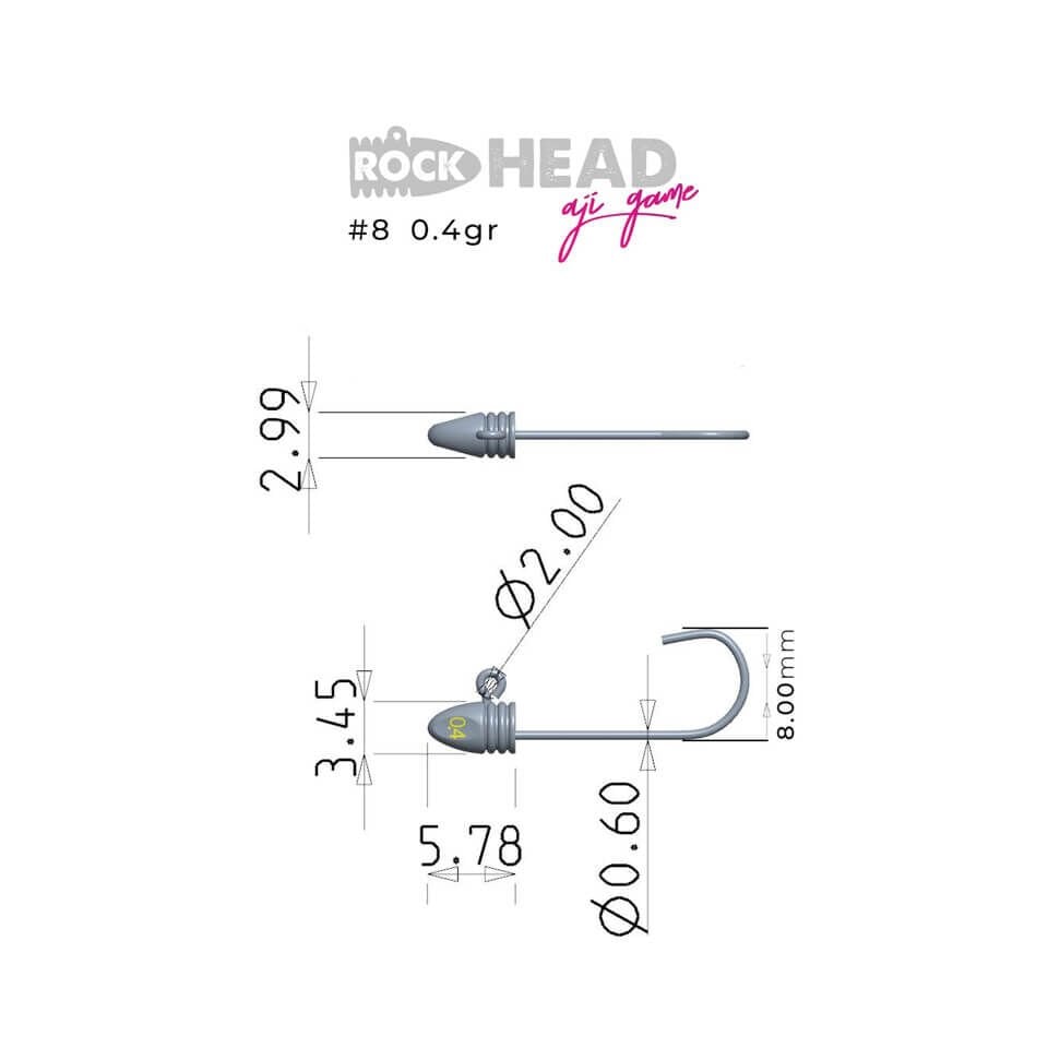 Fujin Rock-Head 8 No Aji Game Jighead