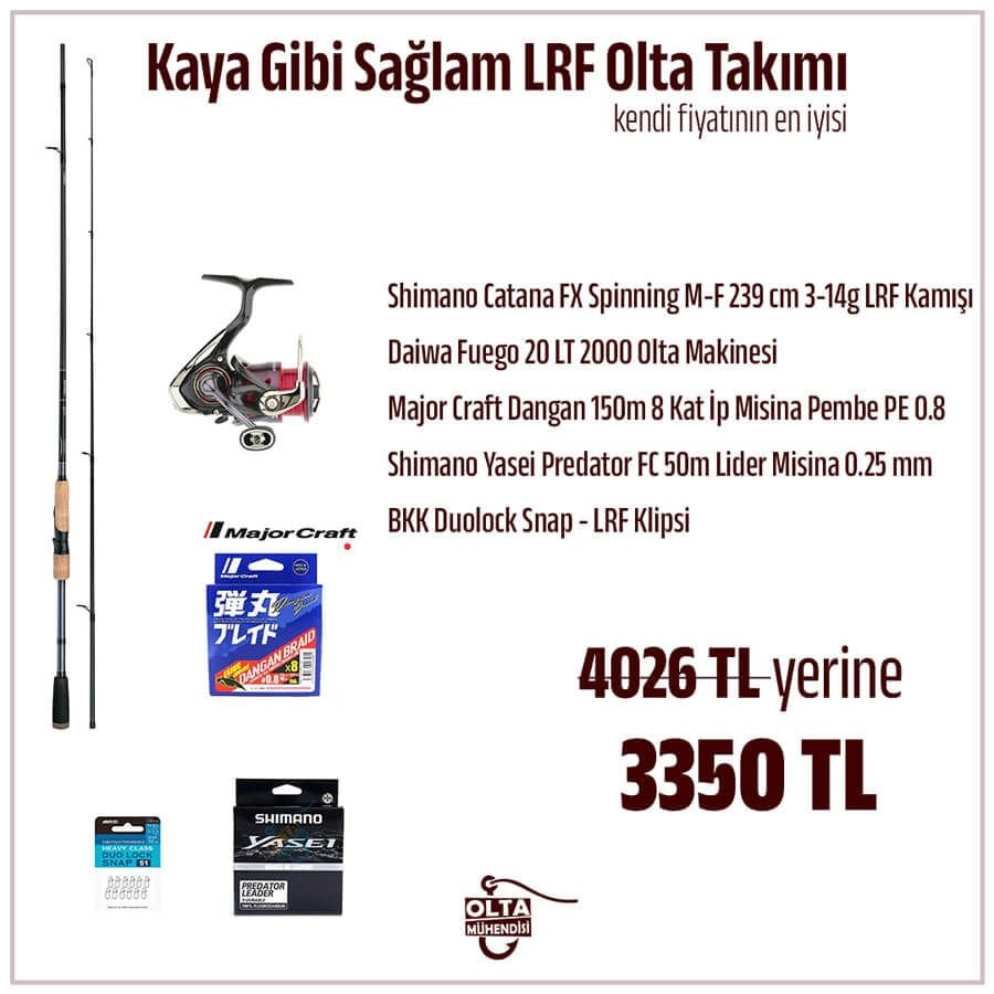 Kaya Gibi Sağlam LRF Olta Takımı