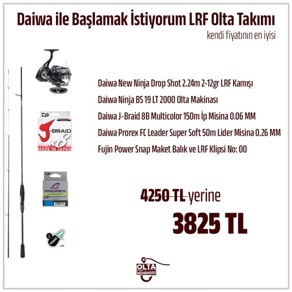 Daiwa İle Sağlam Başlamak İstiyorum LRF Olta Takımı