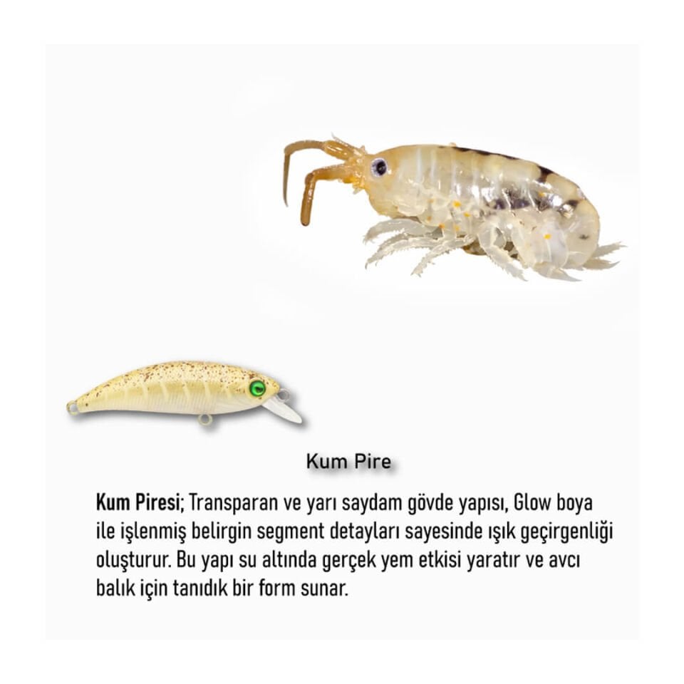 Hanfish Zıpır KG 5 Cm 4.5 Gr LRF Maket Yem SPK-88 Kum Pire