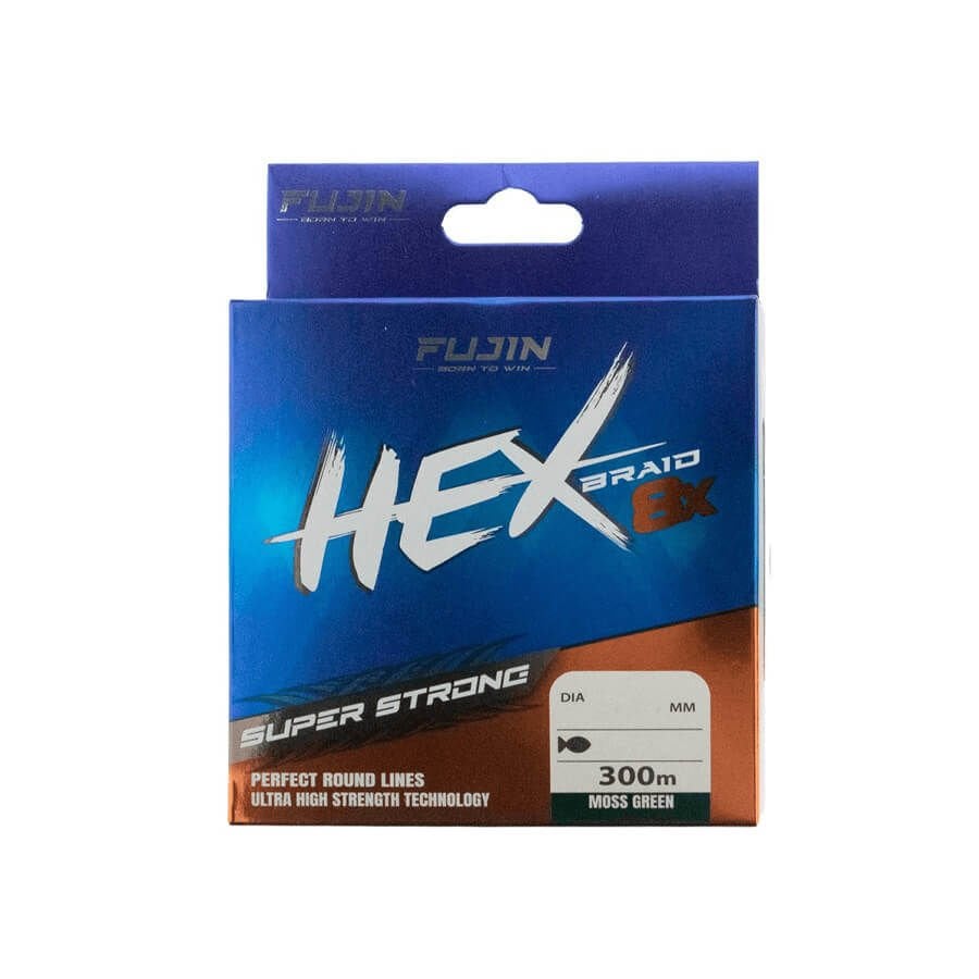 Fujin Hex Braid 8x 300 Mt Moss Green PE İp Misina 0.18 mm