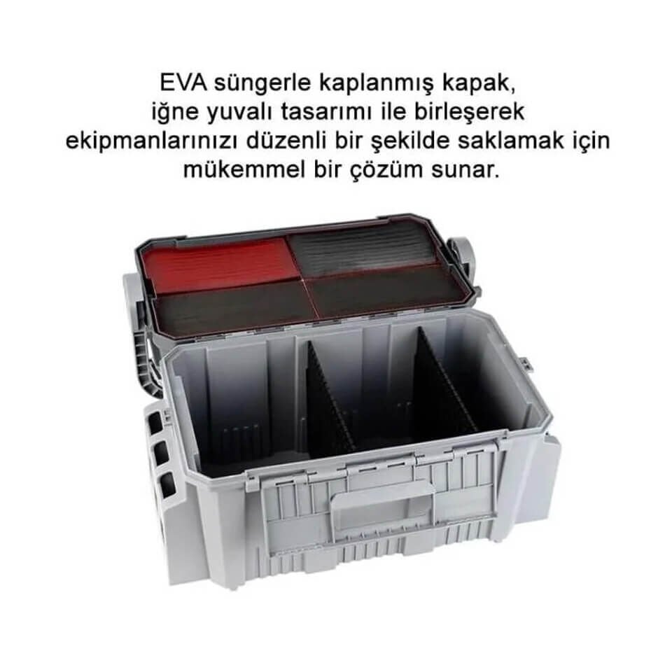 Shufa Çift Katlı Ekstra Dayanıklı  19.5 Lt Profesyonel Balıkçı Çantası - Gri