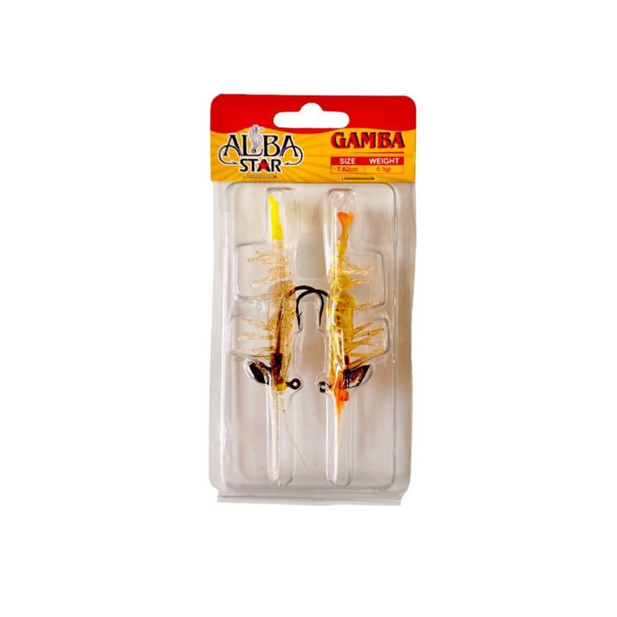 Albastar Gamba 7.62 cm 6.5 gr 2li Kombo Silikon Karides