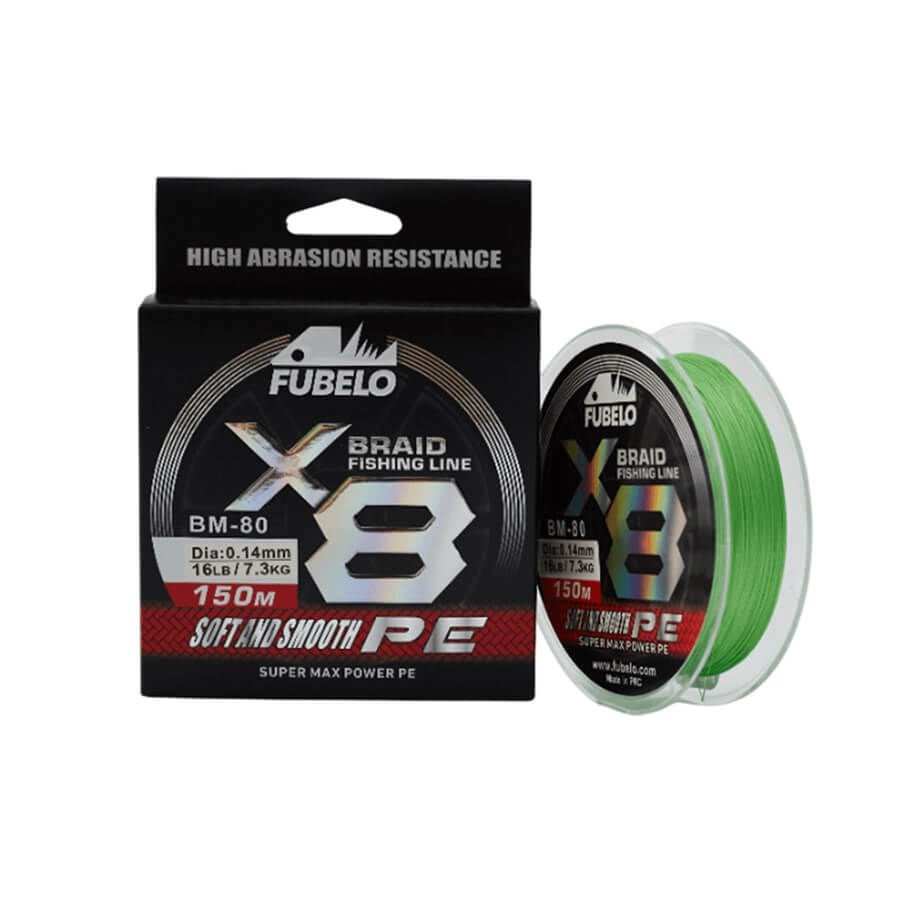 Fubelo Braid Line 8x Green 150 Mt İp Misina