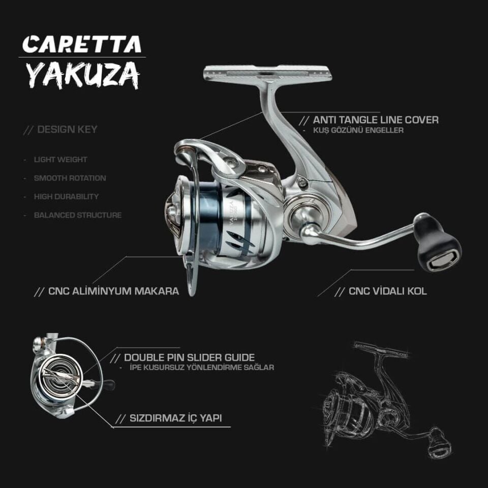 Caretta Yakuza 2000 M LRF Olta Makinesi