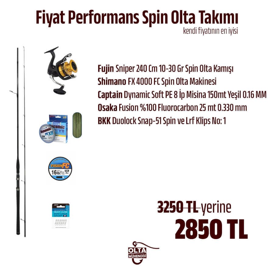 Fiyat Performans Spin Olta Takımı