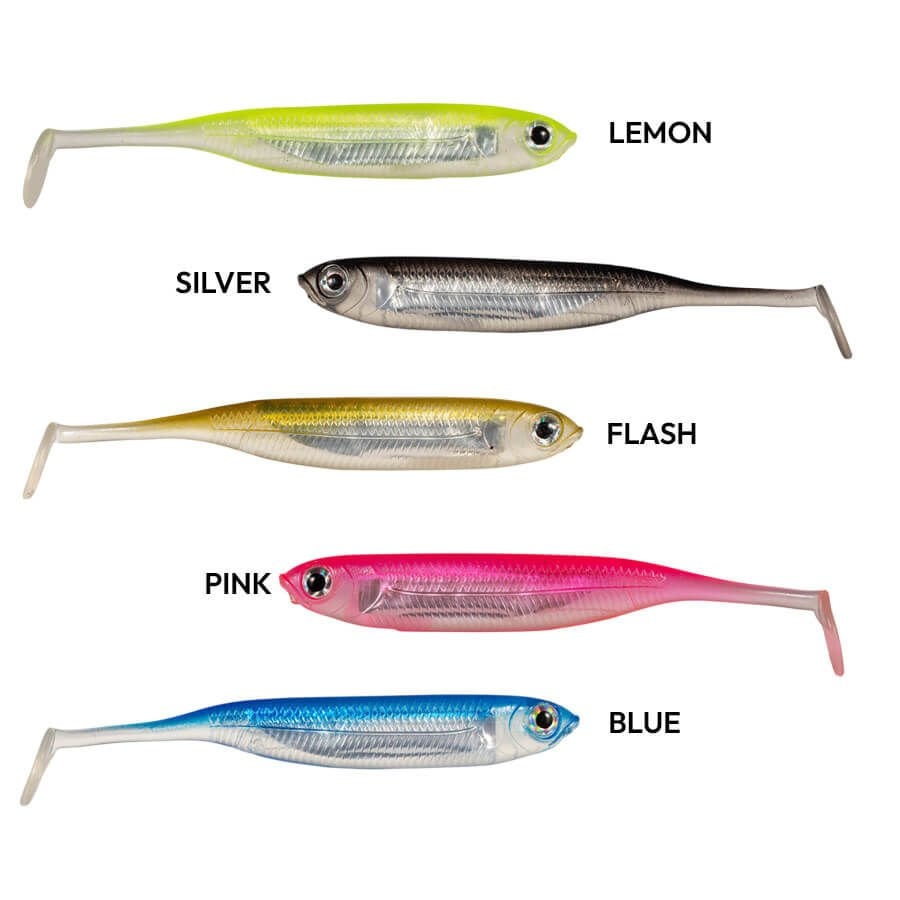 Ryuji Real Fish 8 cm 5 Adet Silikon Yem SILVER