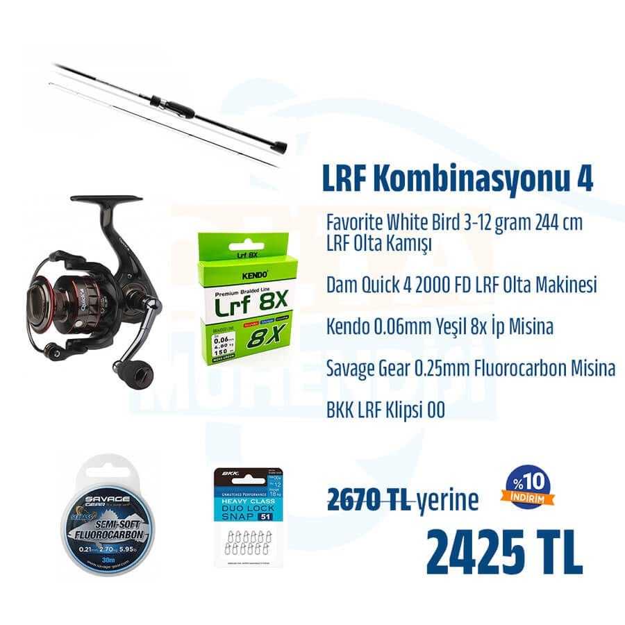 Özel LRF Olta Takımı Kombinasyon Seti 4