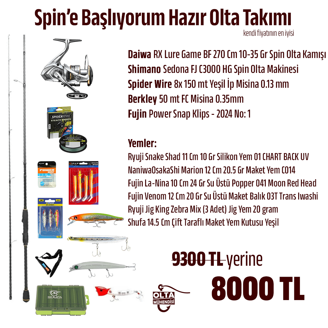 Spin’e Başlıyorum Hazır Olta Takımı