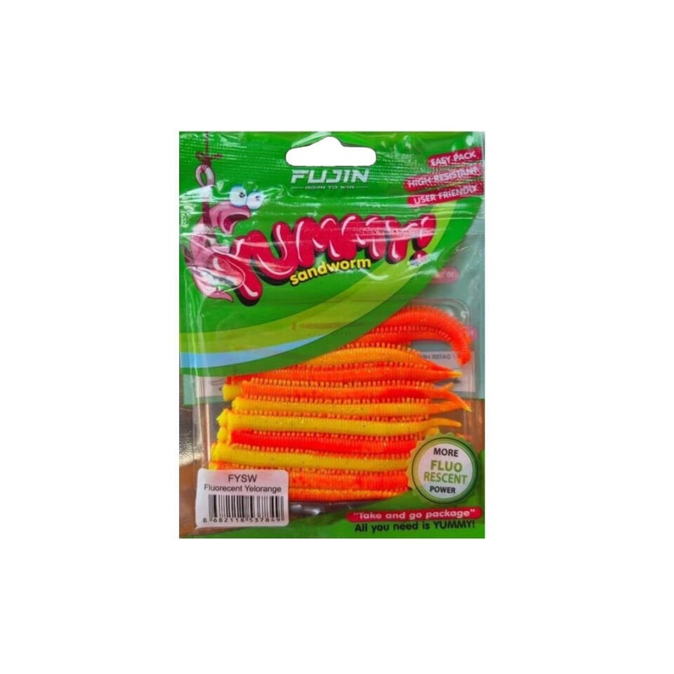 Fujin Yummy Sandworm 7 cm LRF Silikon Yem Pink Glow