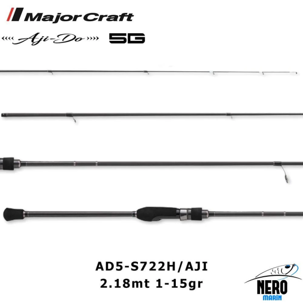 Major Craft Aji Do AD5-S722H 5G 219 Cm 1-15 Gr Lrf Kamışı