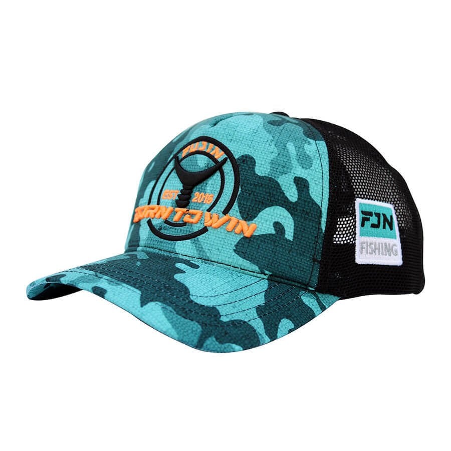 Fujin Turquoise Camo Tuna Balıkçı Şapkası
