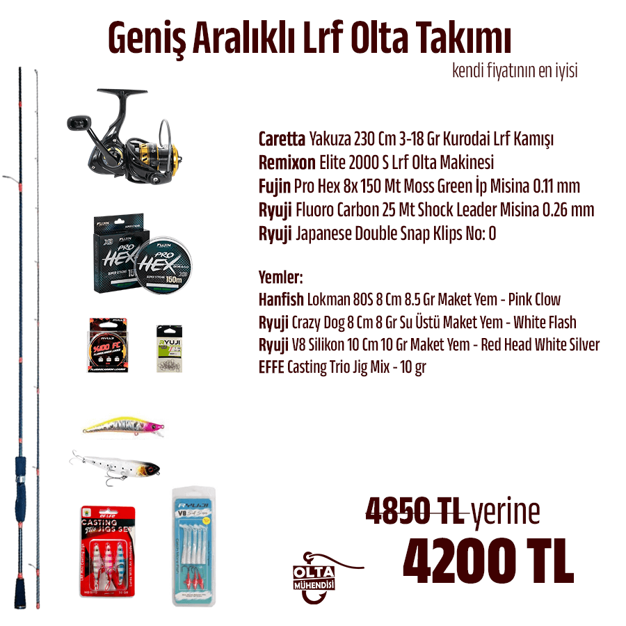 Geniş Aralıklı Lrf Olta Takımı