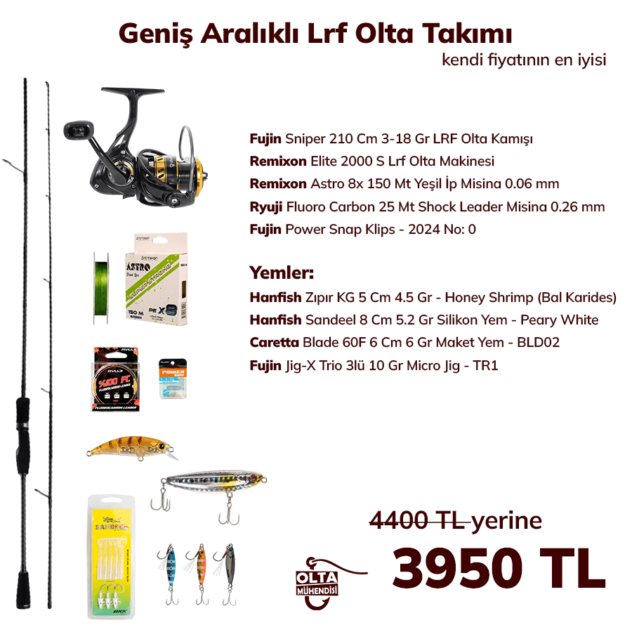 Geniş Aralıklı Lrf Olta Takımı