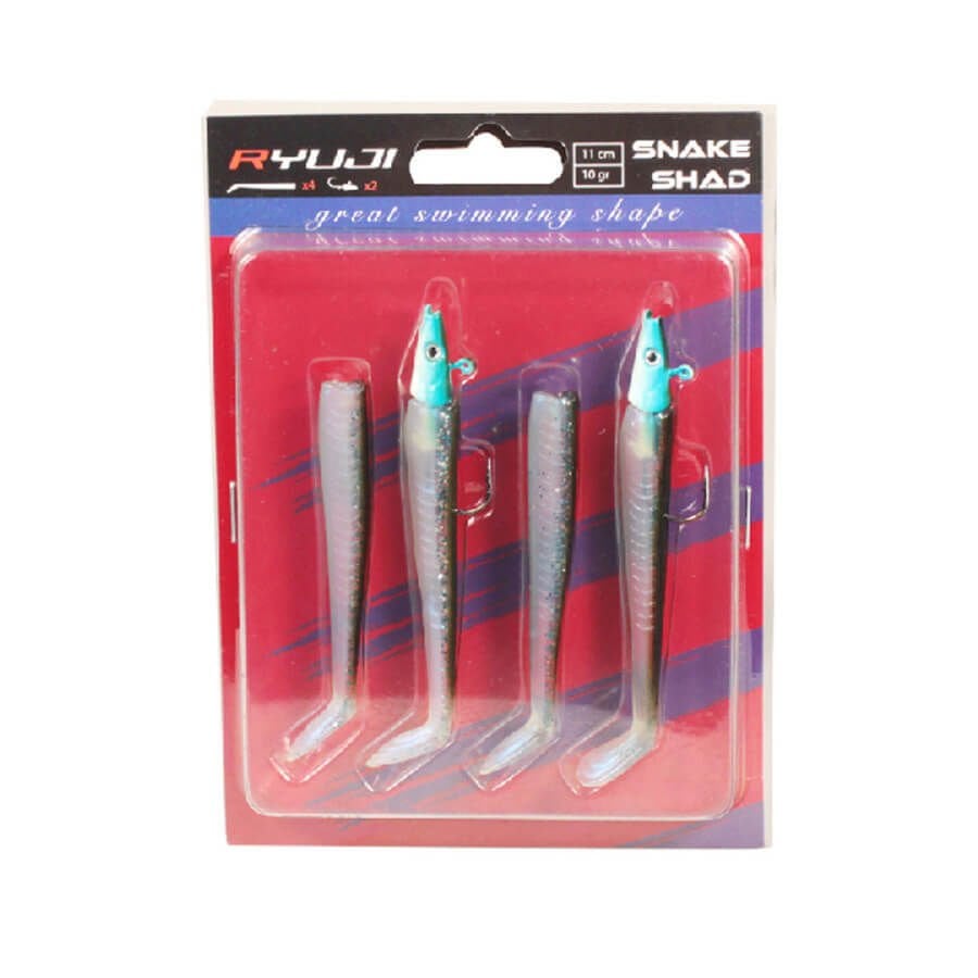 Ryuji Snake Shad 12 Cm 16 Gr Silikon Yem 15 PEARL WHITE GLOW