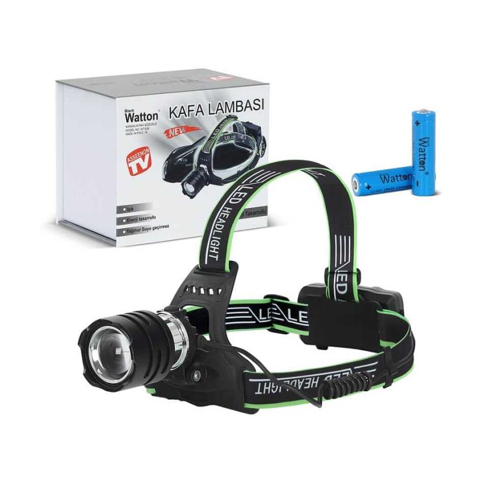 Watton WT-626 TX6 Led Şarjlı Kafa Lambası