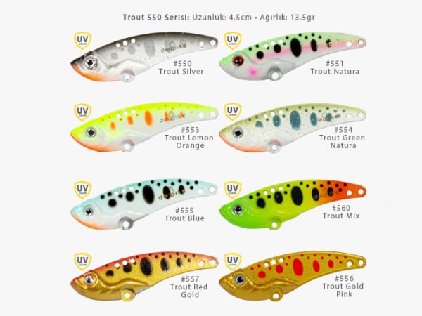 Deeppike Vibrasyon Trout 500 Serisi 14 Gram
