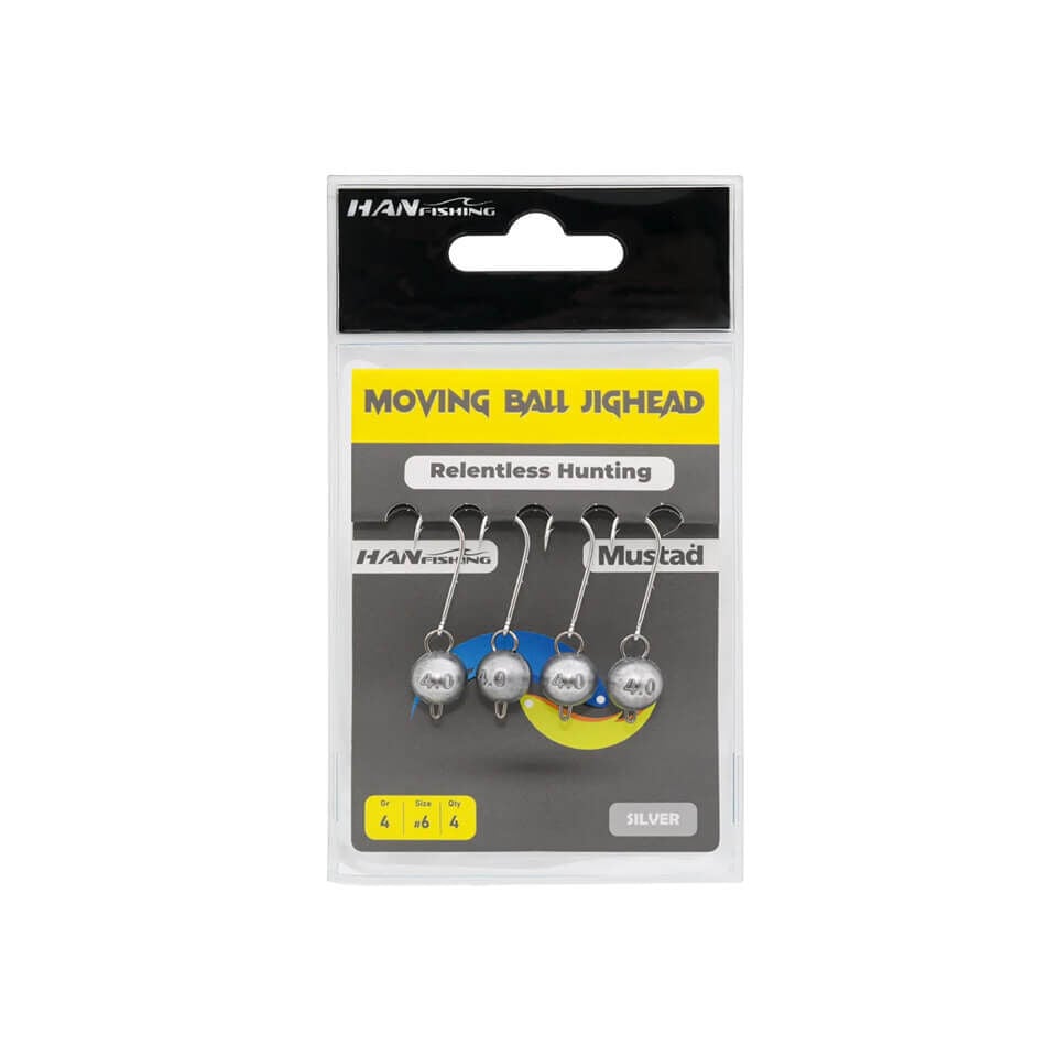 Hanfish Moving Ball Silver #6 Mafsallı Jighead
