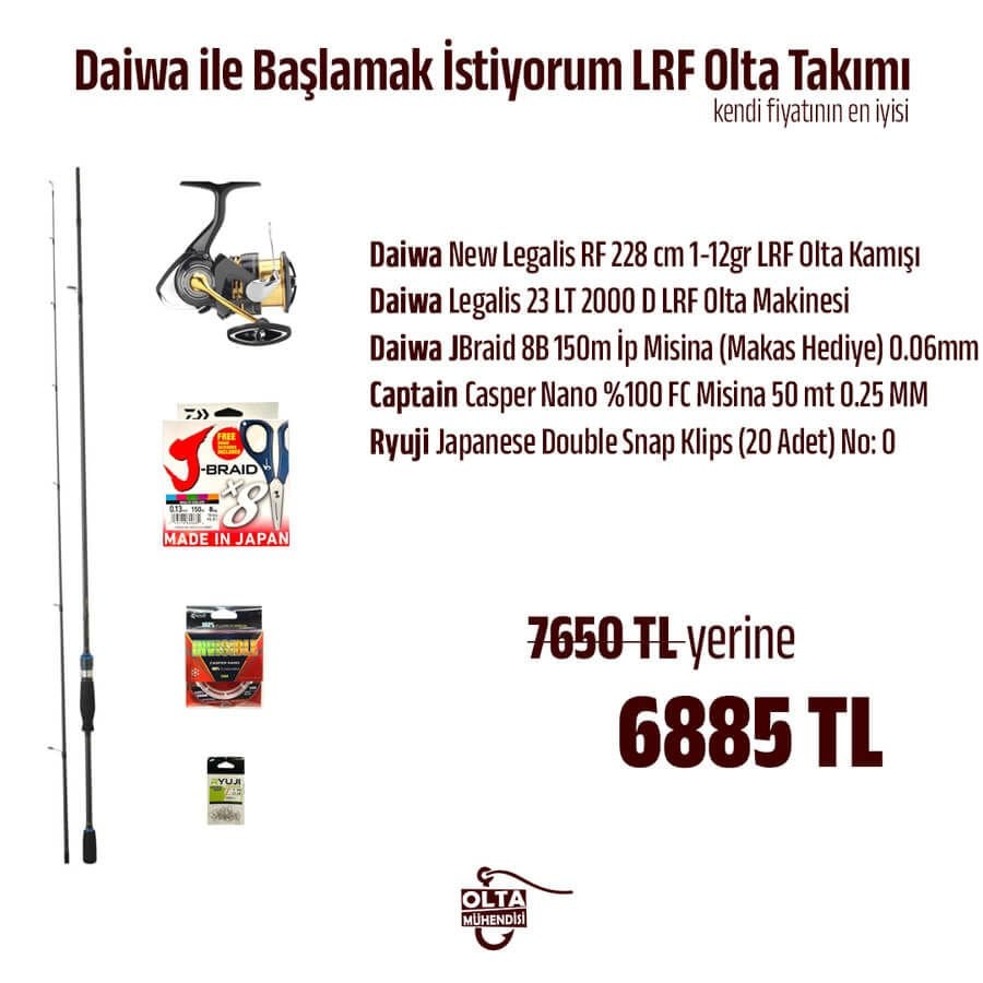 Daiwa ile Başlamak İstiyorum LRF Olta Takımı