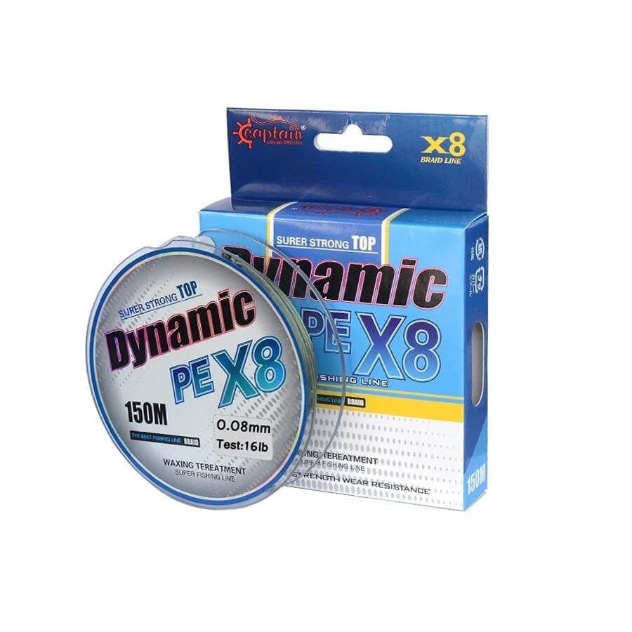 Captain Dynamic Soft PE 8x 150 Mt Yeşil İp Misina 0.10 MM - Hızlı