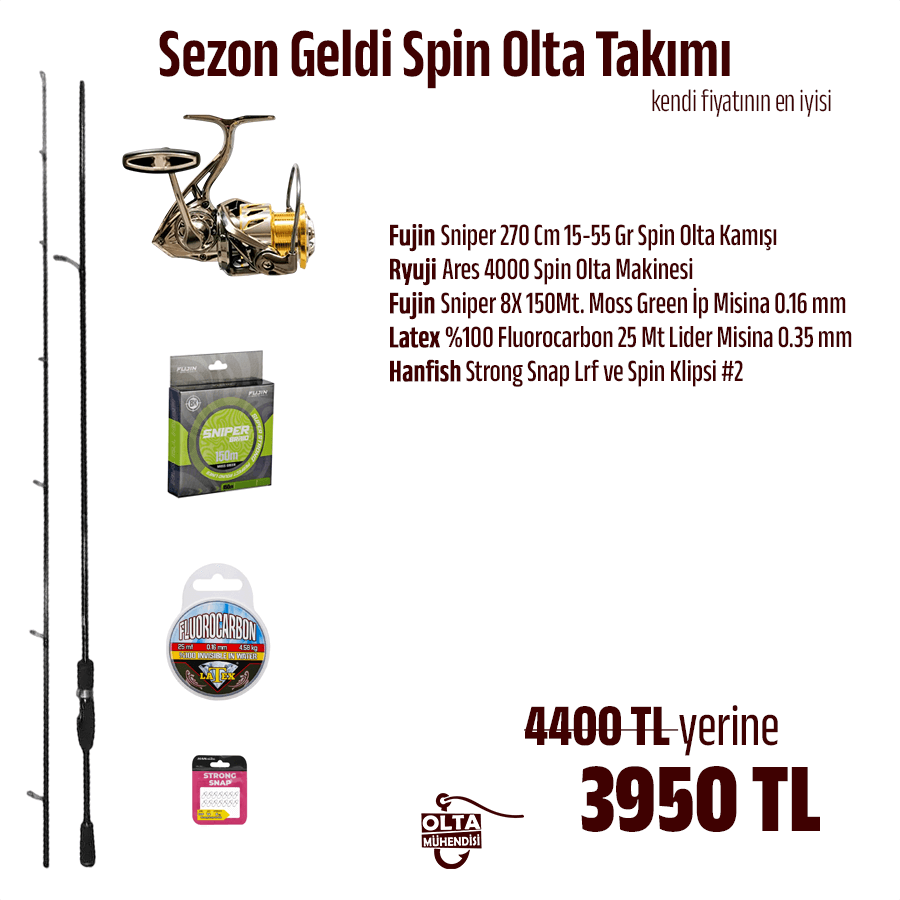 Sezon Geldi Spin Olta Takımı