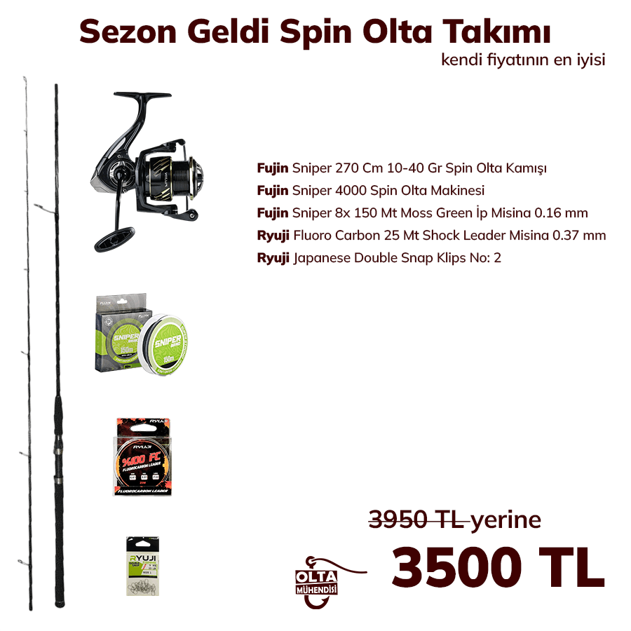Sezon Geldi Spin Olta Takımı