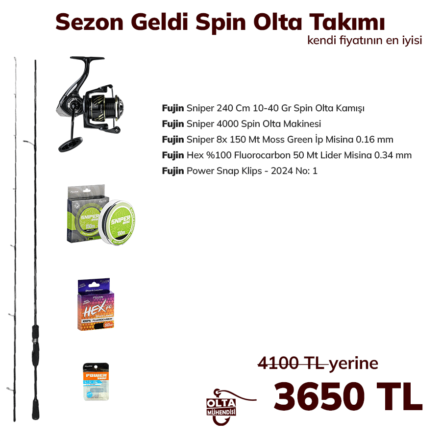 Sezon Geldi Spin Olta Takımı