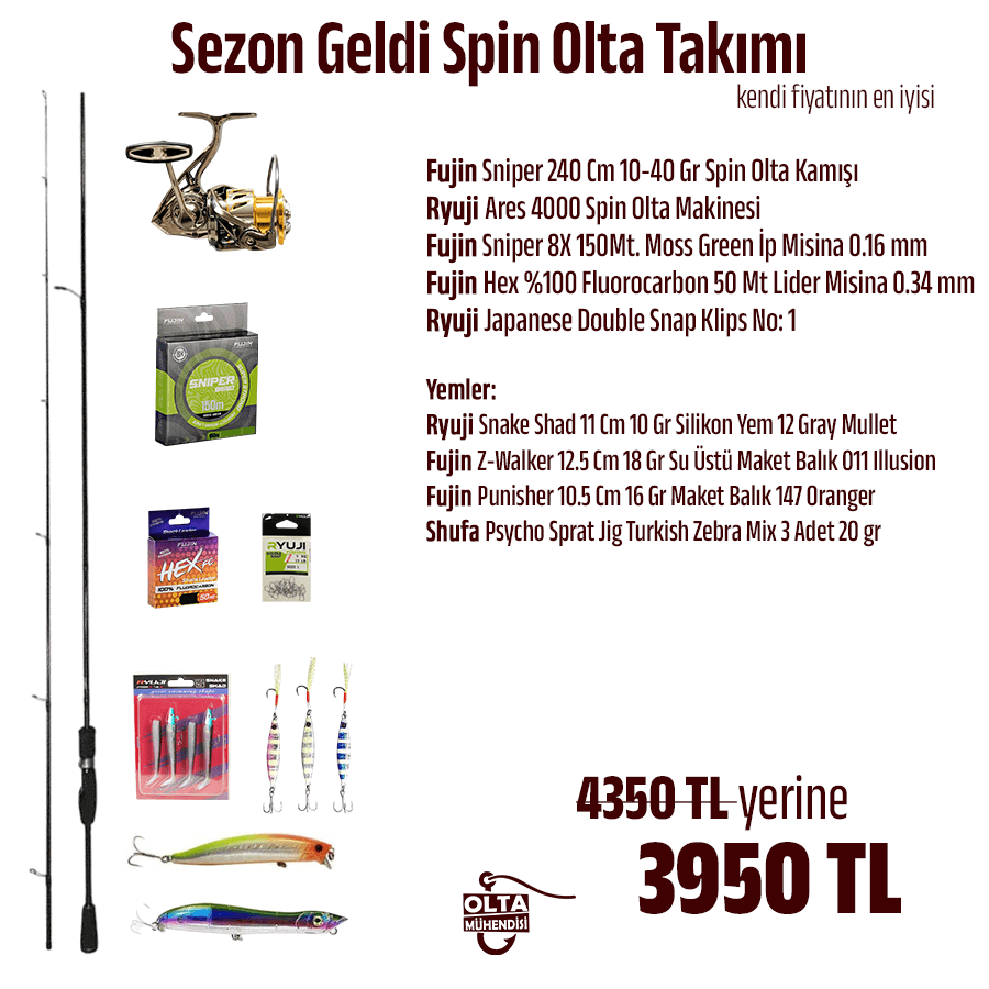 Sezon Geldi Spin Olta Takımı