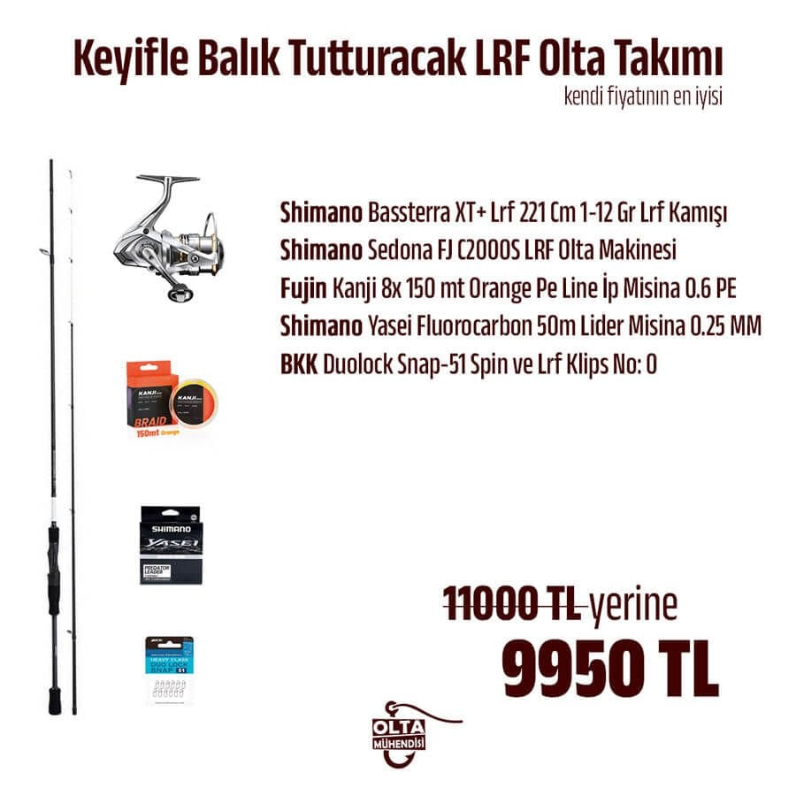 Keyifle Balık Tutturacak LRF Olta Takımı