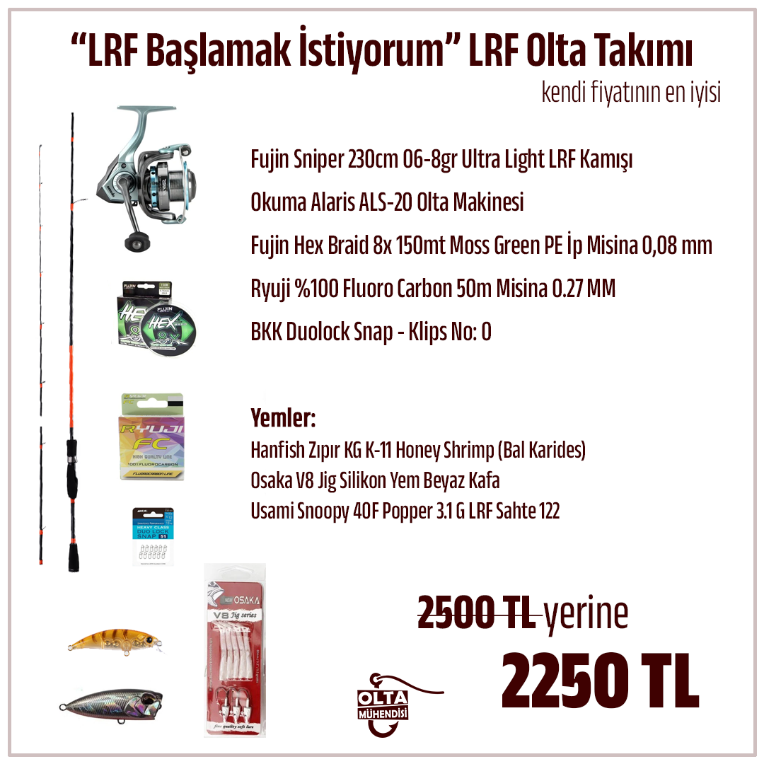 Artık LRF Başlamak İstiyorum LRF Olta Takımı
